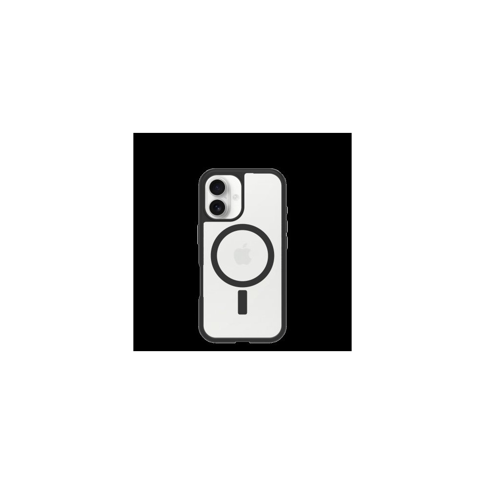 OtterBox React MagSafe Apple iPhone 16 Black Crystal - clear/black