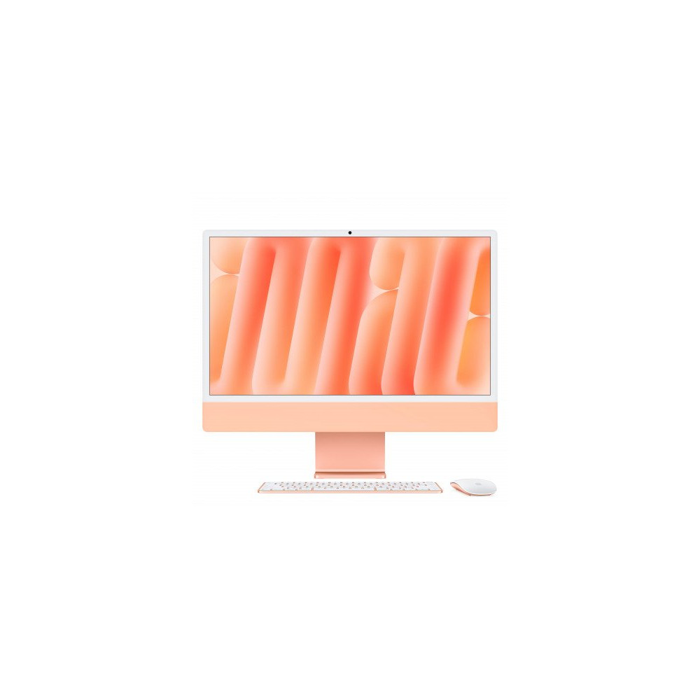iMac arancione - RAM 16GB di memoria unificata - HD SSD 1TB - Gigabit Ethernet - Magic Mouse - Magic Keyboard con Touch ID e tas