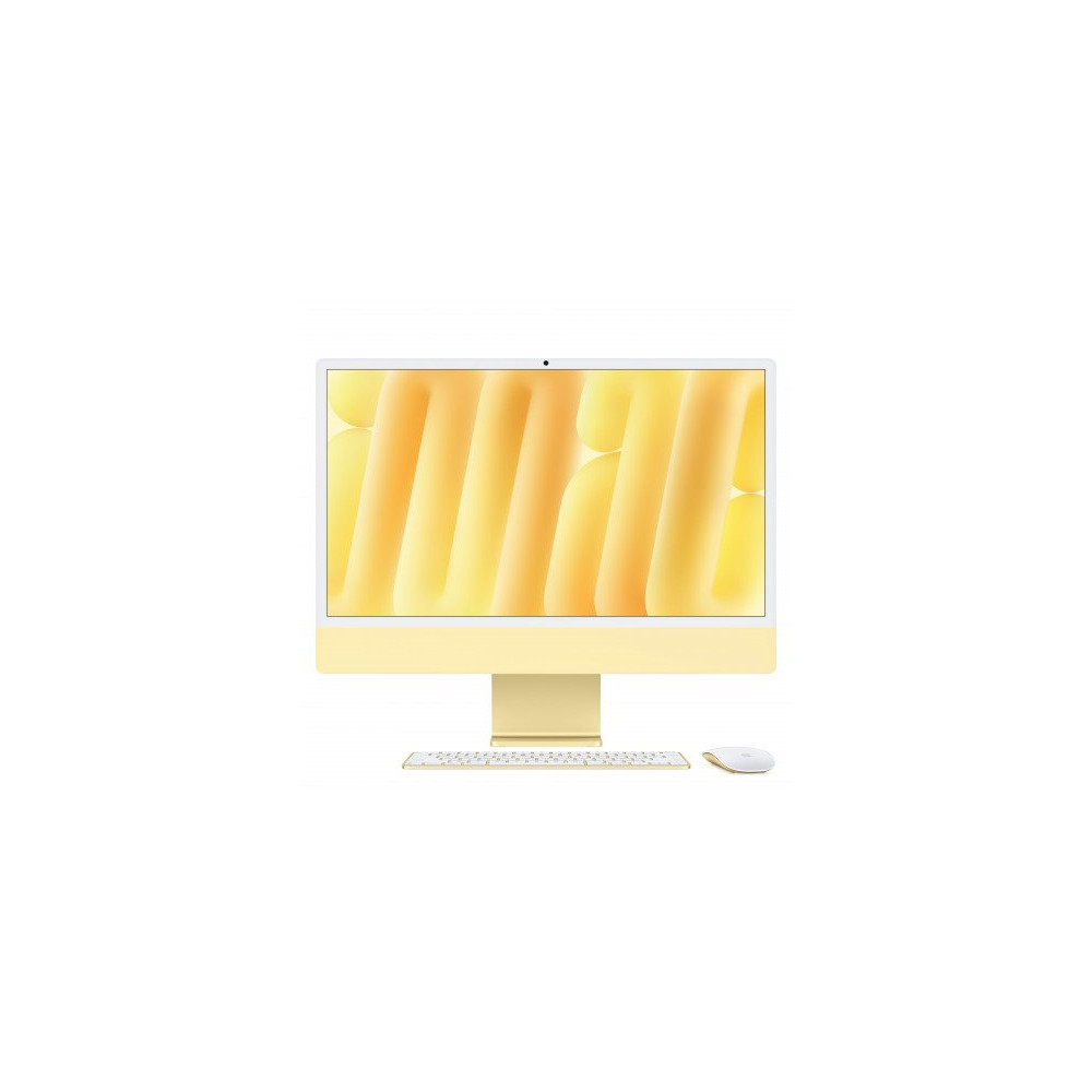 iMac giallo - Vetro standard - RAM 24GB di memoria unificata - HD SSD 256GB - Magic Trackpad - Magic Keyboard con Touch ID e tas iMac giallo - Vetro standard - RAM 24GB di memoria unificata - HD SSD 256GB - Magic Trackpad - Magic Keyboard con Touch ID e tas