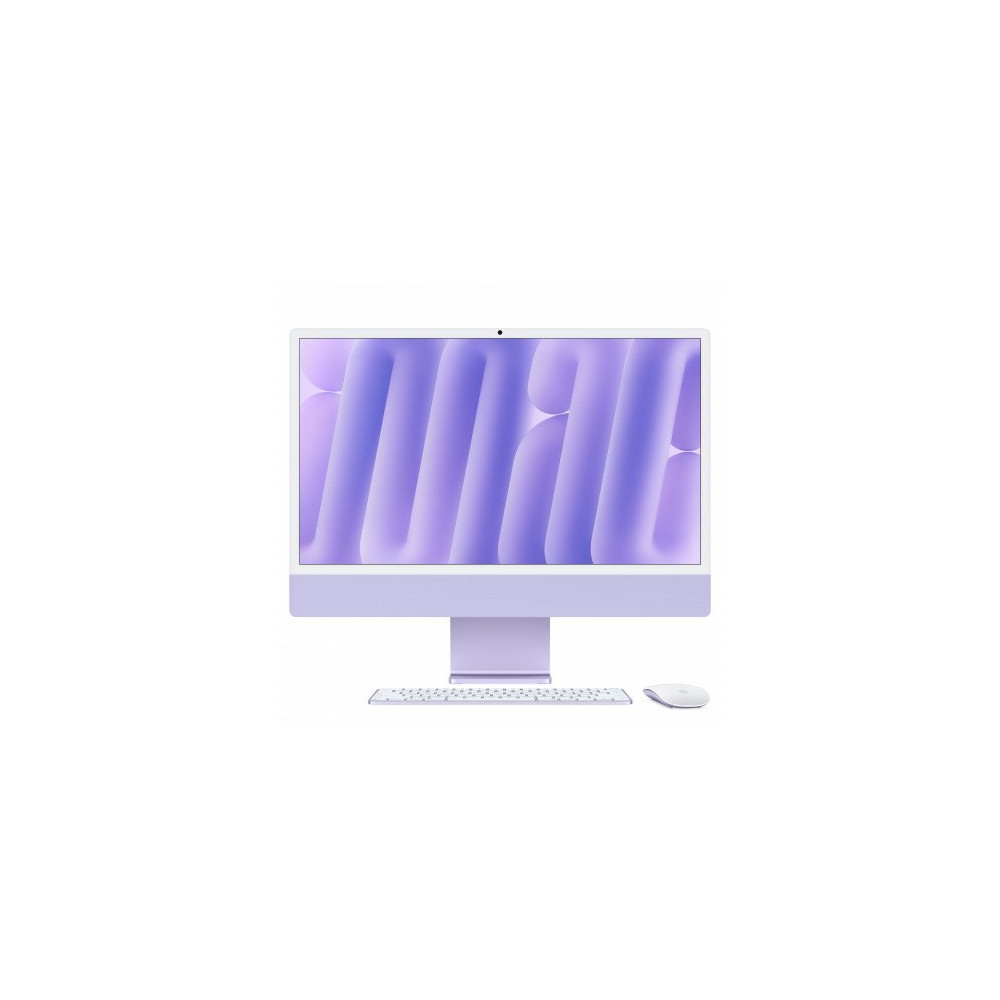 iMac viola - Vetro standard - RAM 16GB di memoria unificata - HD SSD 1TB - Magic Mouse - Magic Keyboard con Touch ID e tastierin