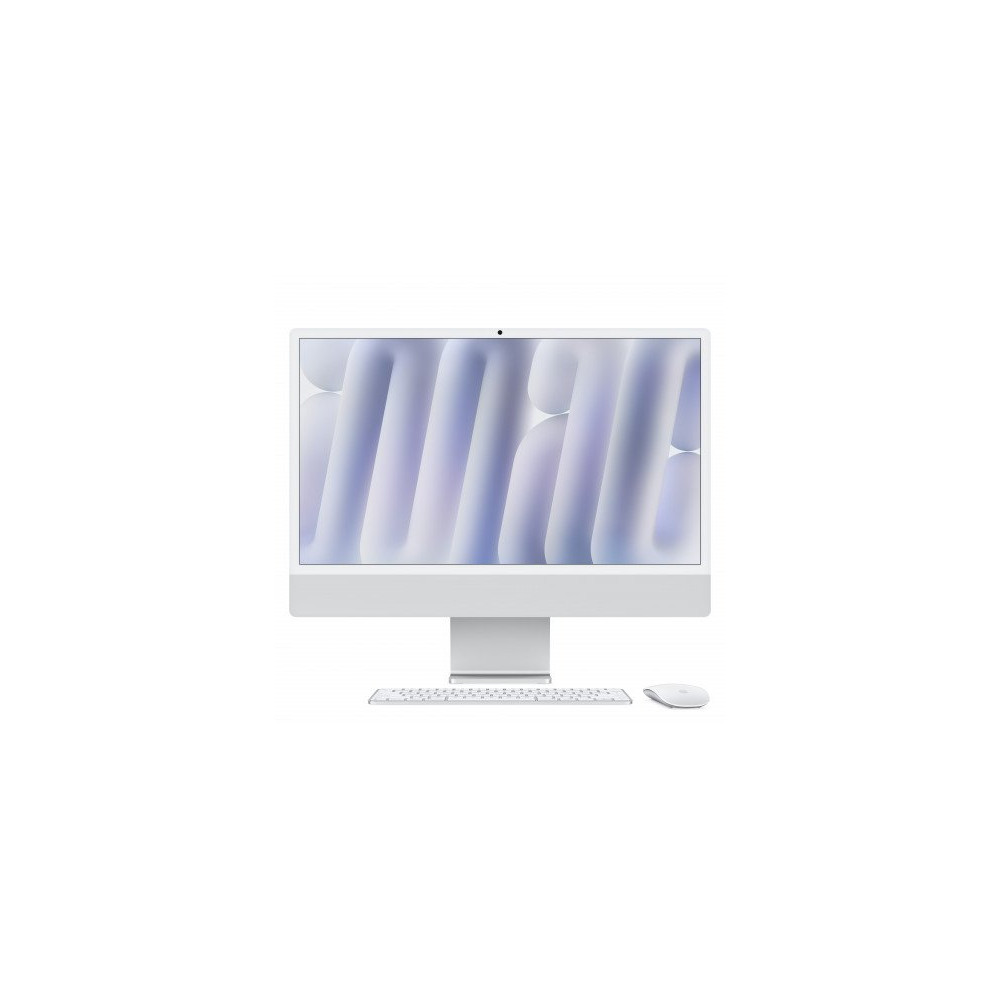 iMac 24" con Retina 4.5K display: Apple M4 chip con 8-core CPU and 8-core GPU, 16GB, 256GB SSD - Magic Keyboard - Argento