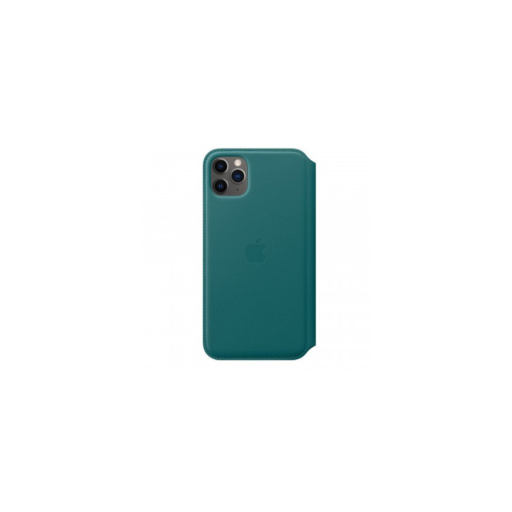 Apple iPhone 11 Pro Max Leather Folio - Peacock