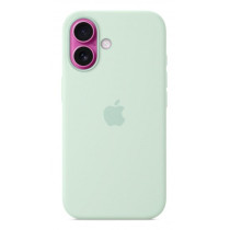 Custodia con Magsafe in Silicone per iPhone 16 - Acquamarina