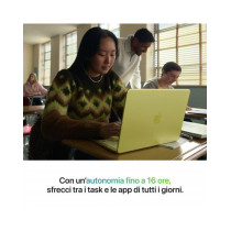 MacBook Neo 13" Apple A18 Pro chip con 6-core CPU e 5-core GPU, 8GB, 512GB SSD, Touch ID - Indaco