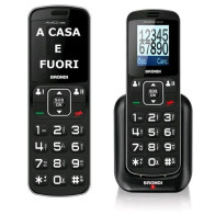 BRONDI AMICO HOME DUAL SIM 1.77" EASY PHONE TASTO SOS AUDIO POTENZIATO FUNZIONA A CASA E FUORI CASA ITALIA BLACK