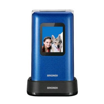 BRONDI AMICO PREZIOSO DUAL SIM 2.8" 32M+32M TASTI GRANDI TASTO SOS FOTOCAMERA 1.3 MP BLUE METAL