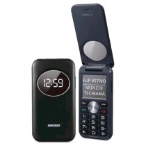 BRONDI WINDOW 2 DUAL SIM 2" CLAMSHELL FLIP ATTIVO FOTOCAMERA RADIO FM TASTI RETROILLUMINATI ITALIA BLACK METAL