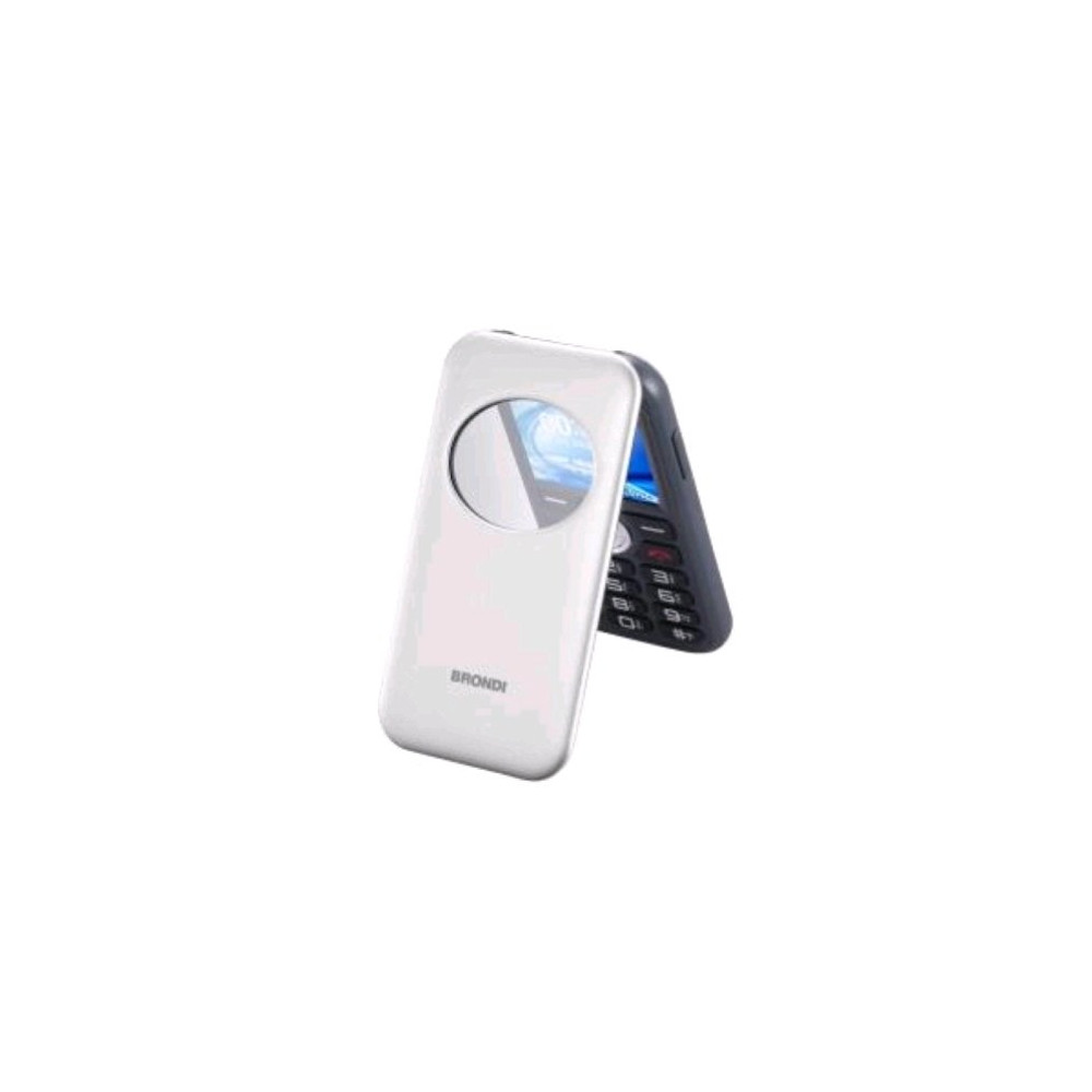 BRONDI WINDOW 2 DUAL SIM 2" CLAMSHELL FLIP ATTIVO FOTOCAMERA RADIO FM TASTI RETROILLUMINATI ITALIA SILVER METAL