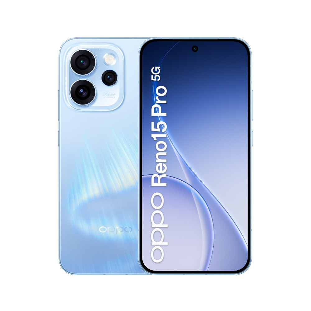 OPPO RENO 15 PRO 5G DUAL SIM AI 6.32" OCTA CORE 512GB RAM 12GB 5G ITALIA AURORA BLU