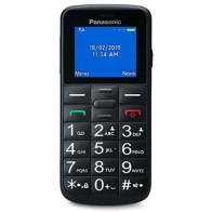 PANASONIC KX-TU110 EASY PHONE DUAL SIM 1.77" TASTI GRANDI E TASTO SOS FUNZIONE TORCIA ITALIA BLACK