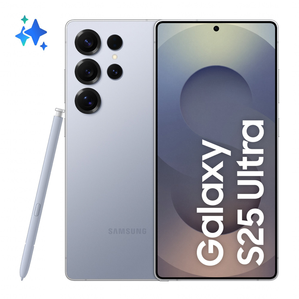 SAMSUNG S938 GALAXY S25 ULTRA 5G DUAL SIM Ai 6.9" OCTA CORE 512GB RAM 12GB 5G EUROPA TITANIUM SILVERBLUE