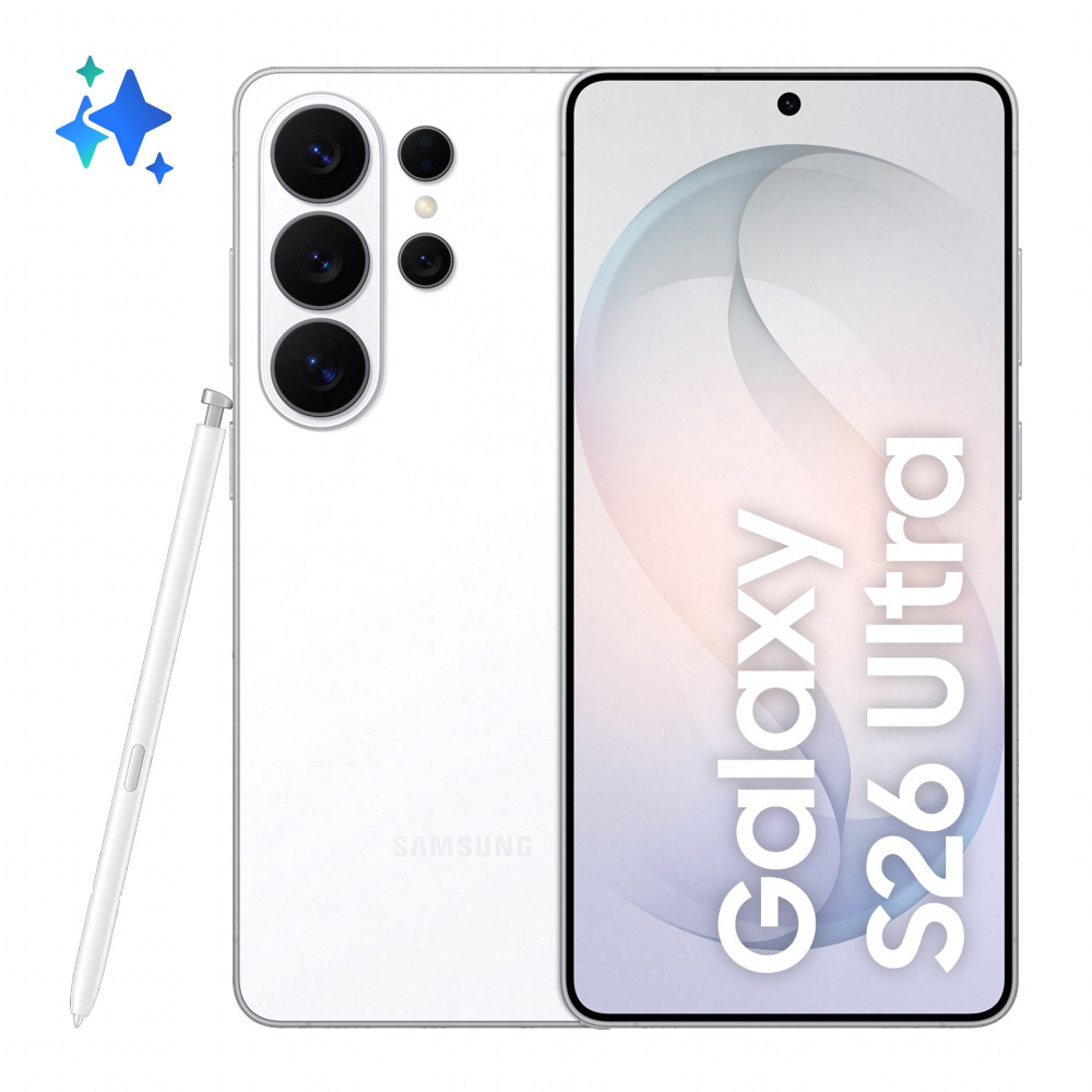 SAMSUNG S948 GALAXY S26 ULTRA AI 5G DUAL SIM 6.9" OCTA CORE 512GB RAM 12GB 5G ITALIA WHITE