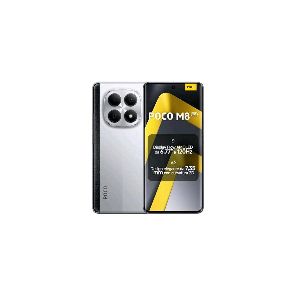 XIAOMI POCO M8 5G DUAL SIM 6.77" OCTA CORE 256GB RAM 8GB 5G NFC EUROPA ARGENTO