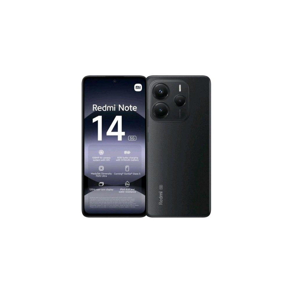 XIAOMI REDMi NOTE 14 5G DUAL SIM 6.67" OCTA CORE 256GB RAM 8GB 5G ITALIA MIDNIGHT BLACK