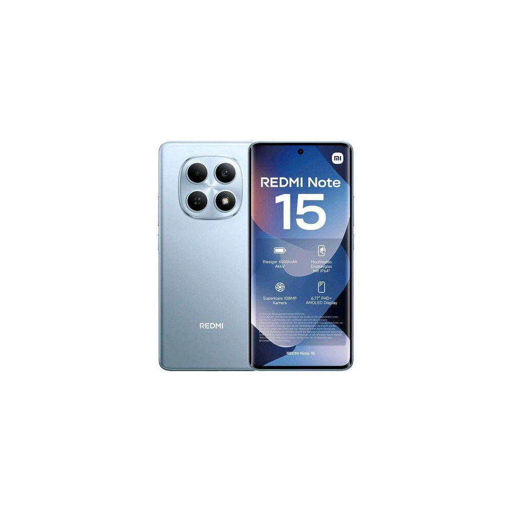 XIAOMI REDMi NOTE 15 DUAL SIM 6.77" OCTA CORE 128GB RAM 6GB 4G LTE NFC EUROPA GLACIER BLUE