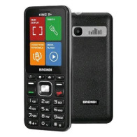 BRONDI KING 2+ DUAL SIM 2.4" BAR PHONE TORCIA LED BLUETOOTH FOTOCAMERA NERO