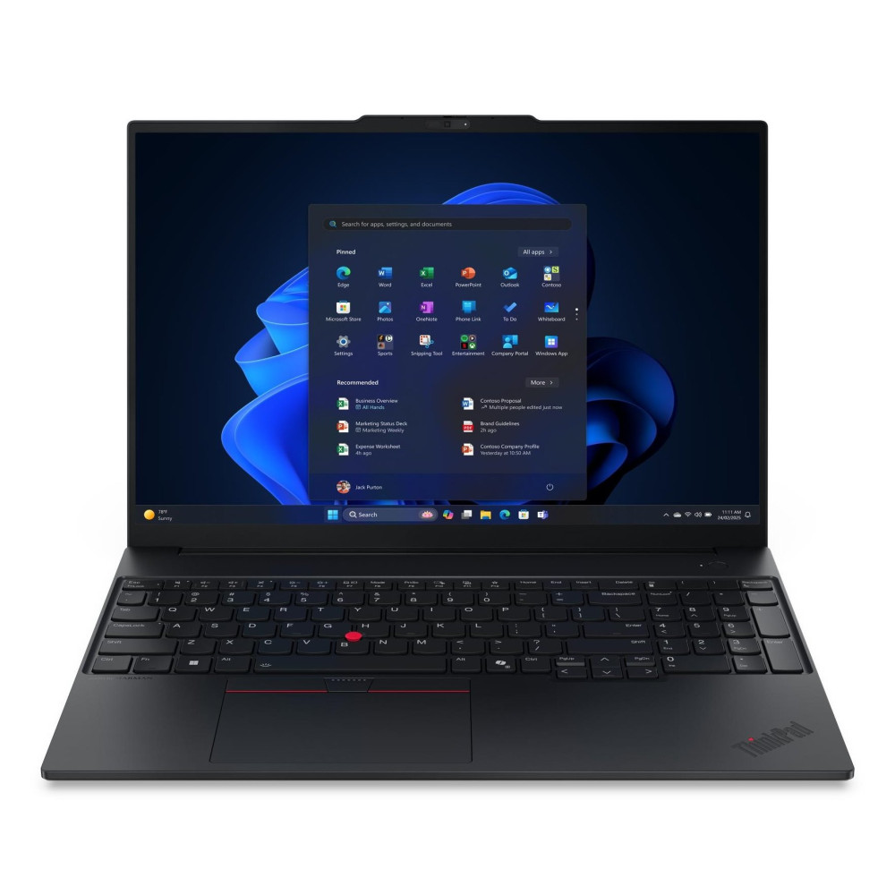 LENOVO THINKPAD E16 GEN 3 16" WUXGA INTEL CORE ULTRA 7 255H RAM 16GB-SSD 512GB NVMe-INTEL ARC GRAPHICS 140T-WI-FI 6E + GIGABIT E