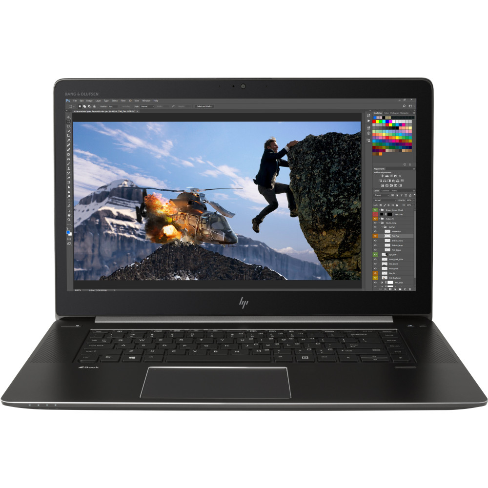 HP ZBOOK STUDIO G4 15.6" i7-7700HQ 2.8GHz RAM 8GB-SSD 256GB-QUADRO M1200-WIN 10 PROF ITALIA BLACK (Y6K15ET#ABZ)