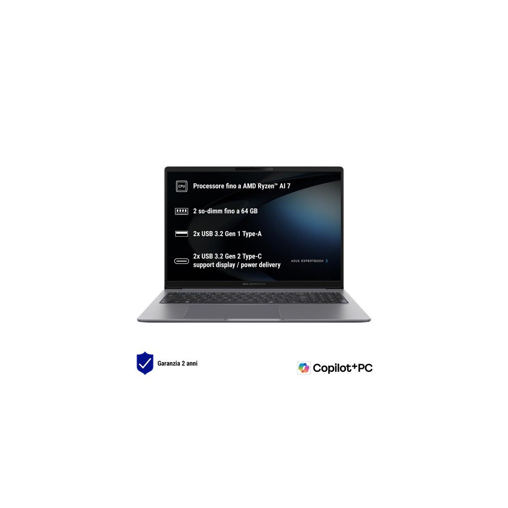 NB ASUS Commercial NX P Copilot+PC PM3606CKA-MB0184X 16" Ryzen AI R7-350 16GB SSD1TB W11P 90NX0981-M006C0 ASUS