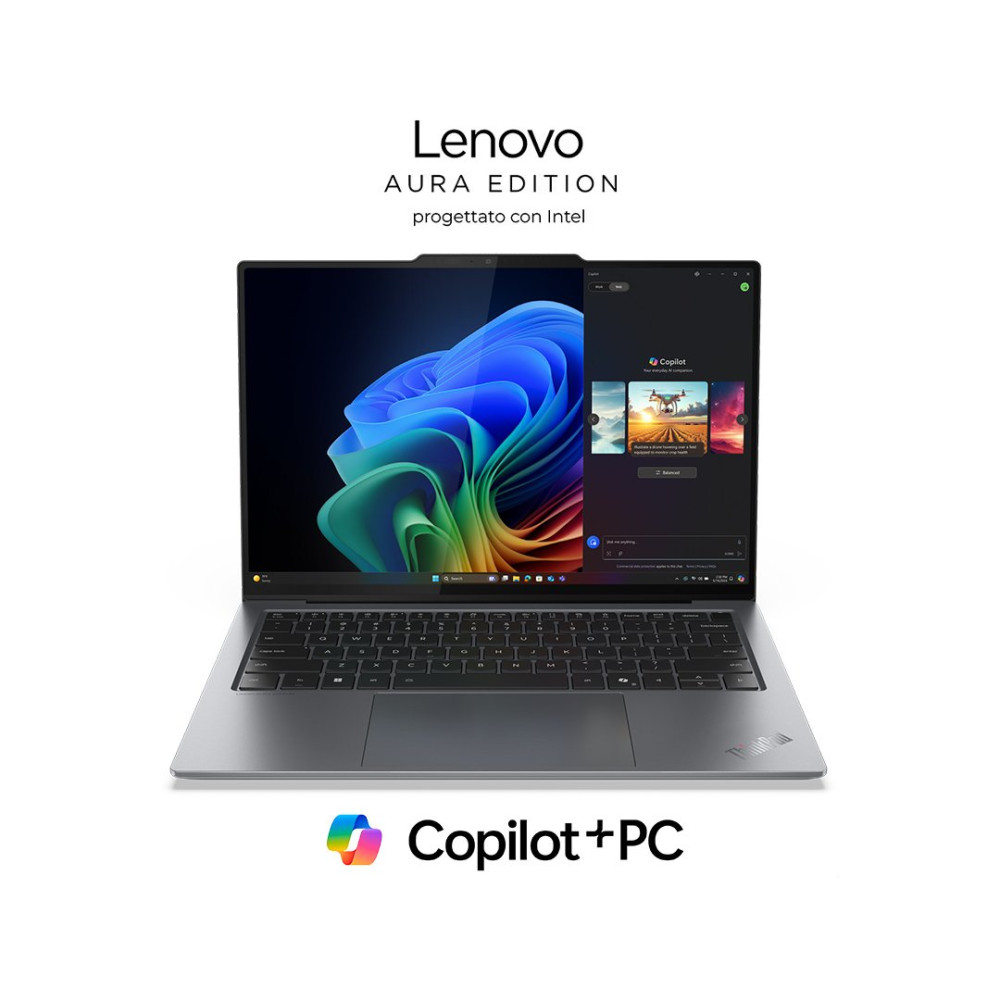 Lenovo ThinkPad X9-14 Gen 1 Copilot+ PC Intel Core Ultra 7 258V Computer portatile 35,6 cm (14") WUXGA 32 GB LPDDR5x-SDRAM 1 TB 