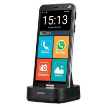 BRONDI AMICO VERO 4G+ DUAL SIM 5.7" SENIOR SMARTPHONE SENSORE DI CADUTA LOCALIZZAZIONE GPS IN TEMPO REALE TASTO SOS 4G+ FLIP COV
