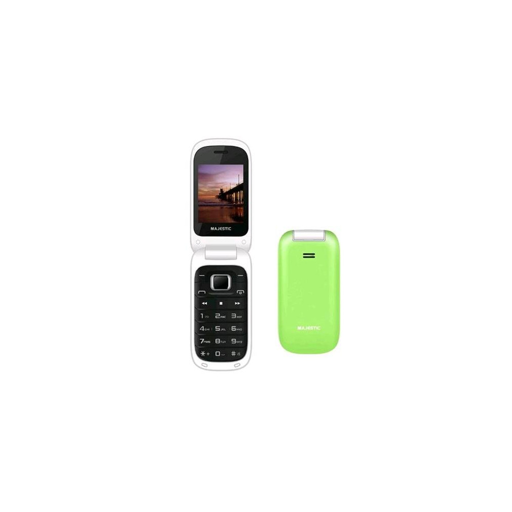MAJESTIC TLF LUCKY 48 FLIP UMTS 2.4" TELEFONO UMTS DISPLAY A COLORI FOTOCAMERA TASTO SOS RADIO ITALIA GREEN