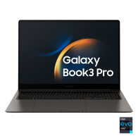 SAMSUNG GALAXY BOOK3 PRO 16" DYNAMIC AMOLED WQXGA+ i7-1360P 2.2GHz RAM 16GB-SSD 512GB M.2 NVMe-WI-FI 6E-WIN 11 PROF GRIGIO (NP96