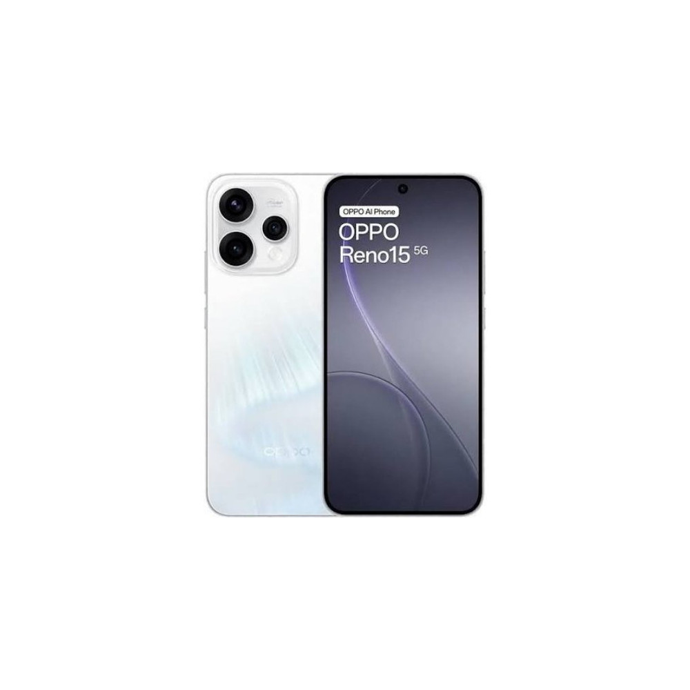 OPPO RENO 15 5G DUAL SIM AI 6.59" OCTA CORE 512GB RAM 8GB 5G VODAFONE ITALIA AURORA WHITE