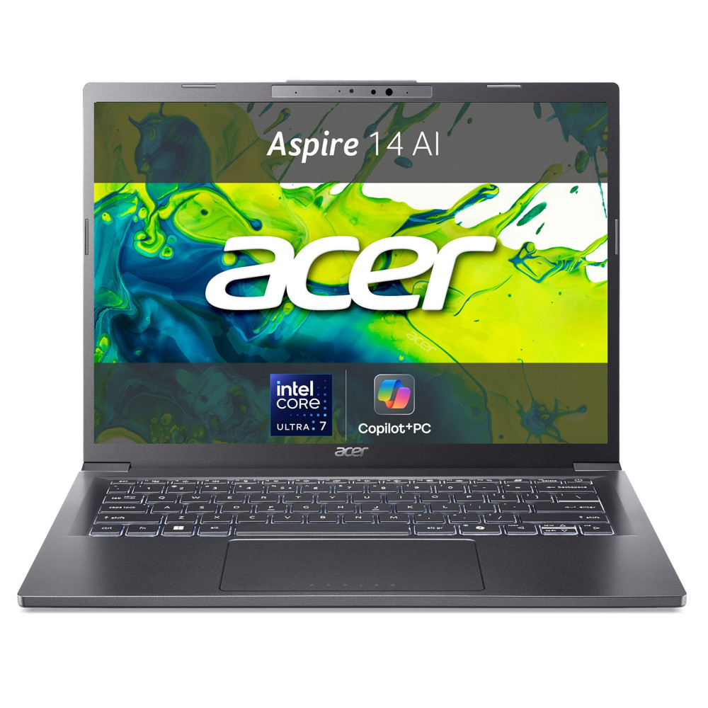 ACER ASPIRE 14 AI COPILOT+ A14-52M-740X 14" WUXGA INTEL CORE ULTRA 7 256V RAM 16GB -SSD 512GB NVMe-INTEL ARC GRAPHICS-WI-FI 6E-W