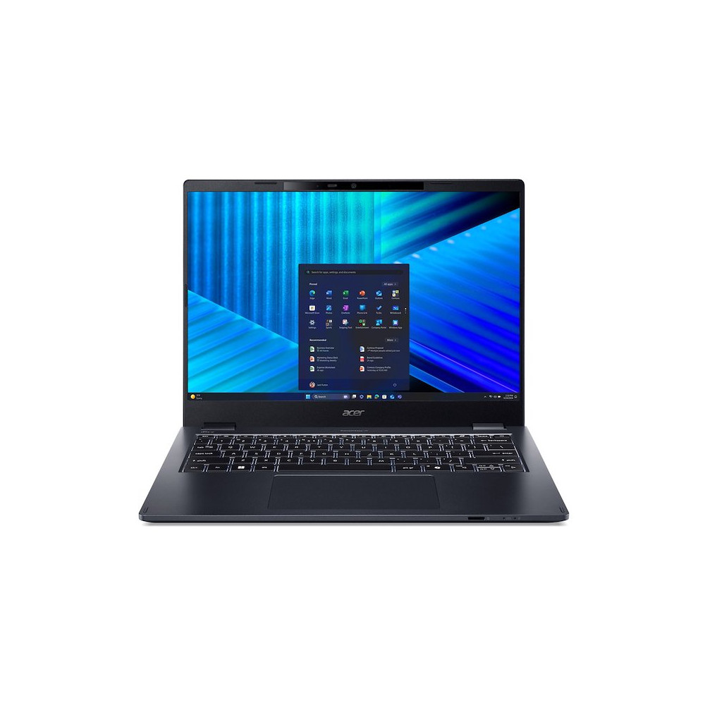 ACER TRAVELMATE P4 14 TMP414-55-TCO-7470 14" INTEL CORE ULTRA 7 225U RAM 32GB-SSD 1TB NVMe-INTEL GRAPHICS-WI-FI 7 + GIGABIT LAN-