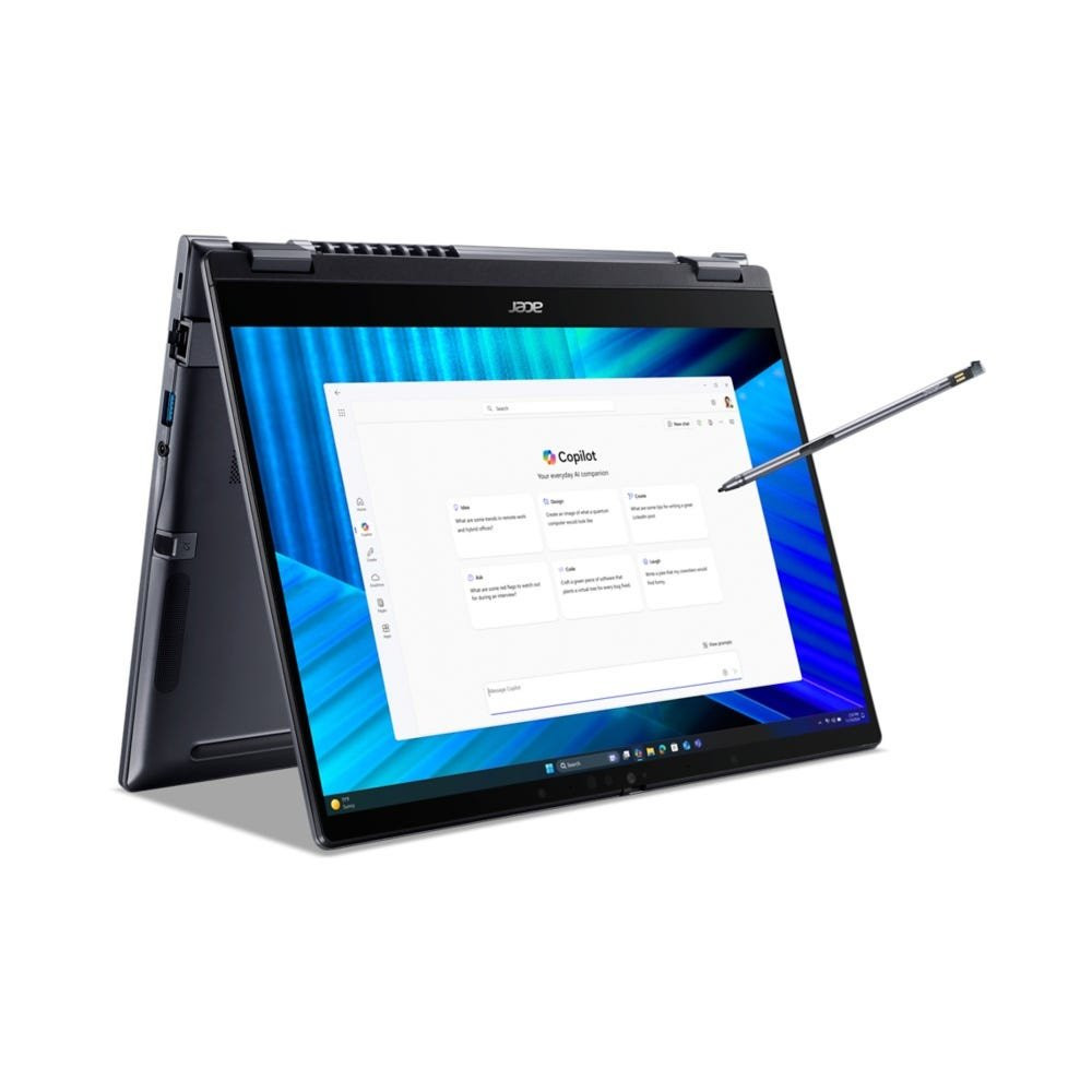 ACER TRAVELMATE TMP414RN-55-TCO-718Q 14" WUXGA TOUCH SCREEN INTEL CORE ULTRA 7 255U RAM 32GB-SSD 1TB NVMe-INTEL GRAPHICS-WI-FI 7