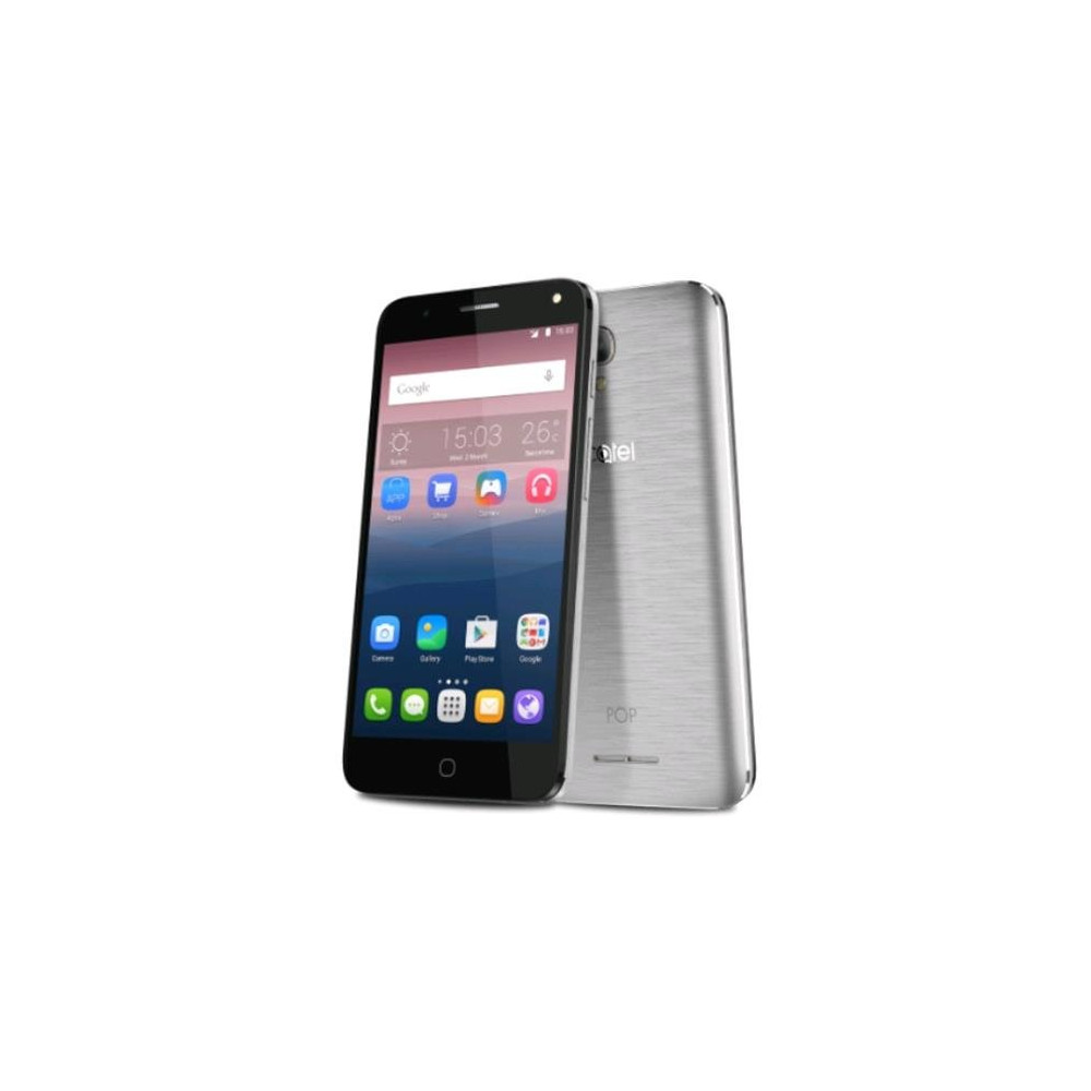 ALCATEL POP 4 DUAL SIM 5" QUAD CORE 8GB 4G LTE ITALIA METAL SILVER