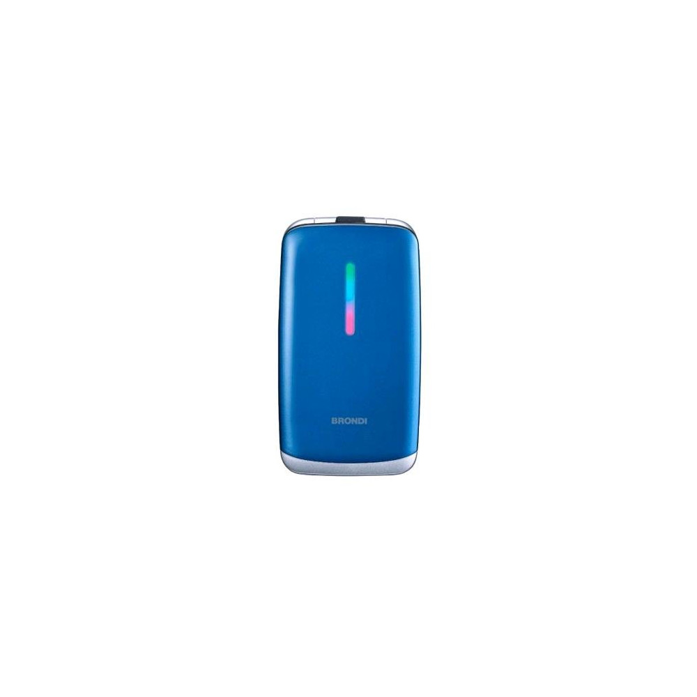 BRONDI CONTENDER DUAL SIM 3" EASY PHONE CLAMSHELL TASTI SELEZIONE RAPIDA BLU/METALIZZATO