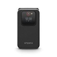 EMPORIA JOY LTE 4G 2.8" CLAMSHELL EASY SMARTPHONE 4G LTE ITALIA BLACK