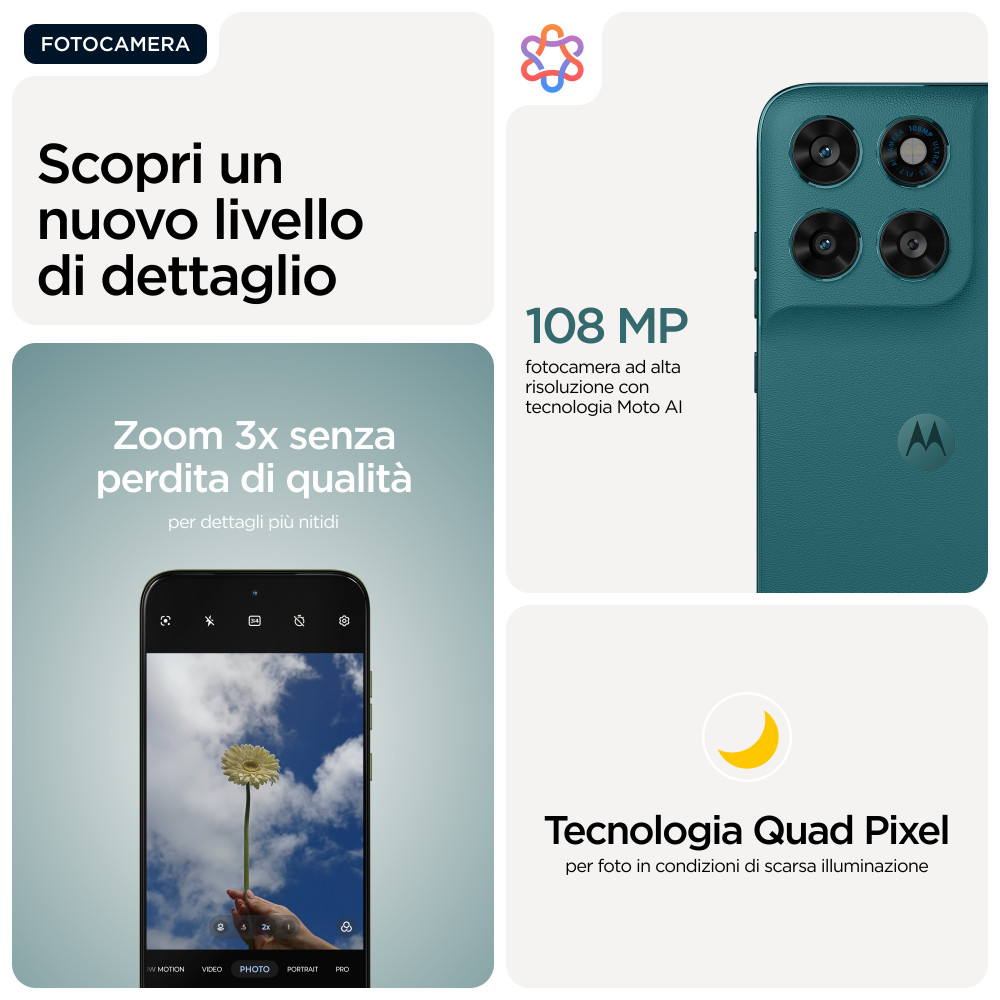 MOTOROLA MOTO G77 5G DUAL SIM 6.8" OCTA CORE 256GB RAM 8GB 5G ITALIA SHADED SPRUCE