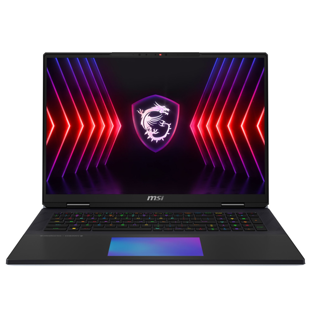 MSI TITAN 18 A14VIG-293IT GAMING 18" UHD+ i9-14900HX RAM 64GB DDR5-SSD 2TB-NVIDIA GEFORCE RTX 4090 16GB-WI-FI 7 WIN 11 PROF NERO