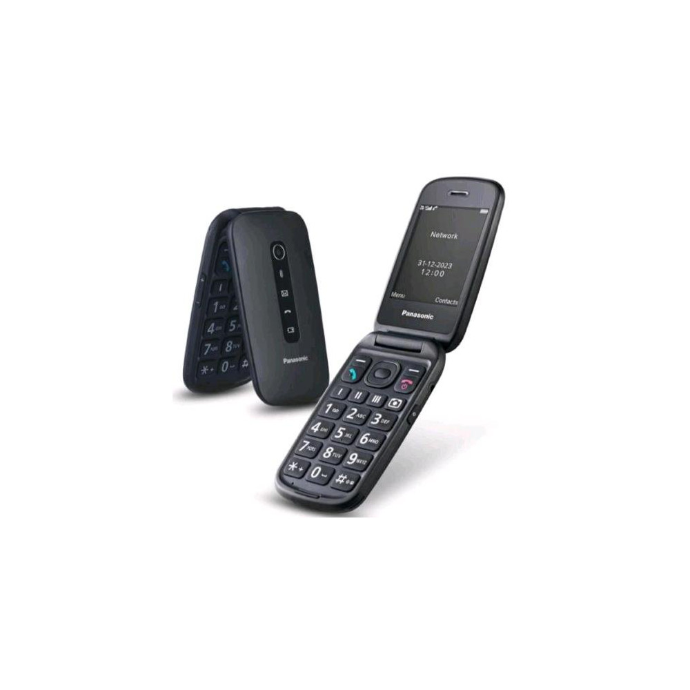 PANASONIC KX-TU410EXB 4G 2.4" CLAMSHELL SENIOR PHONE TASTI GRANDI RESISTENTE AGLI URTI 4G LTE ITALIA BLACK