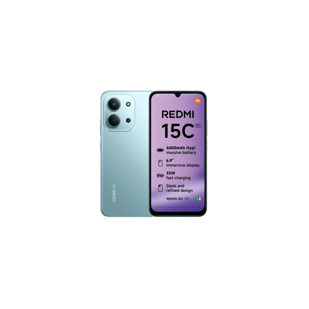 XIAOMI REDMi 15C 5G DUAL SIM 6.9" OCTA CORE 256GB RAM 4GB 5G EUROPA MINT GREEN