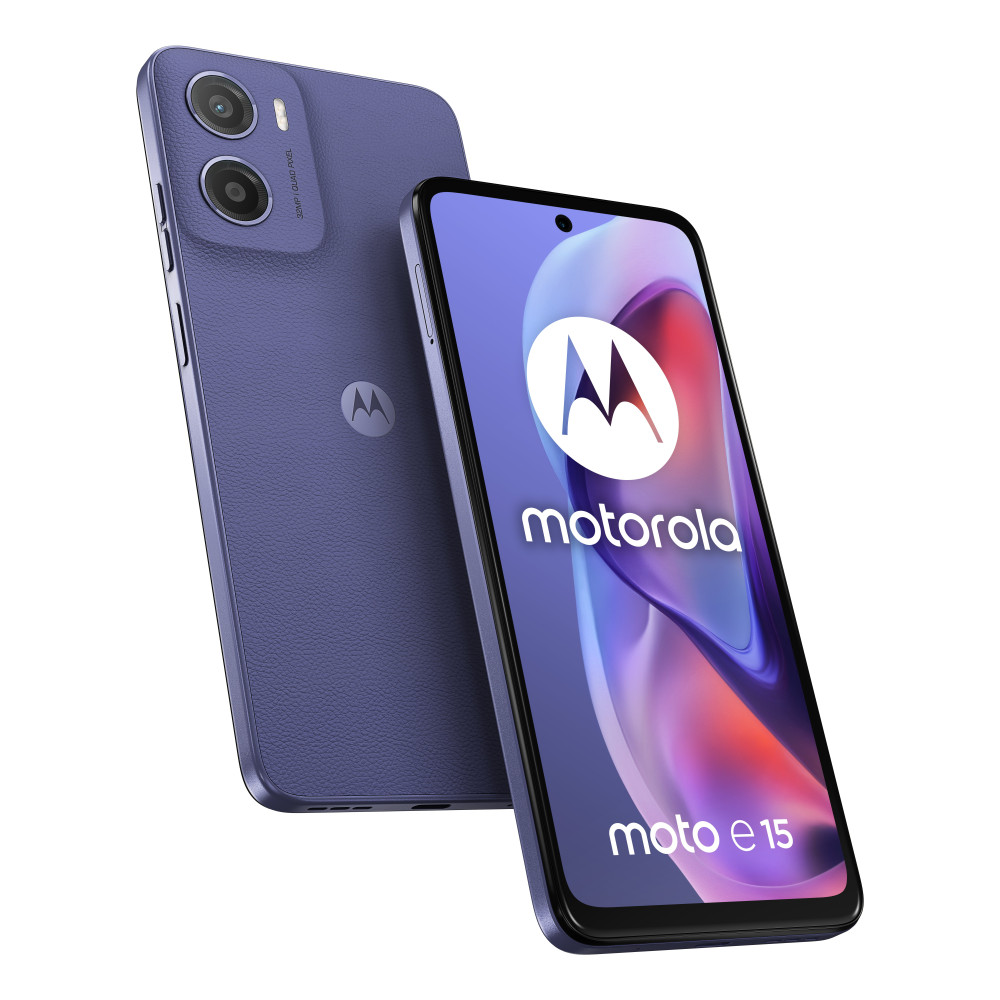 MOTOROLA MOTO E15 DUAL SIM 6.67" OCTA CORE 64GB RAM 2GB 4G LTE EUROPA FRESH LAVENDER