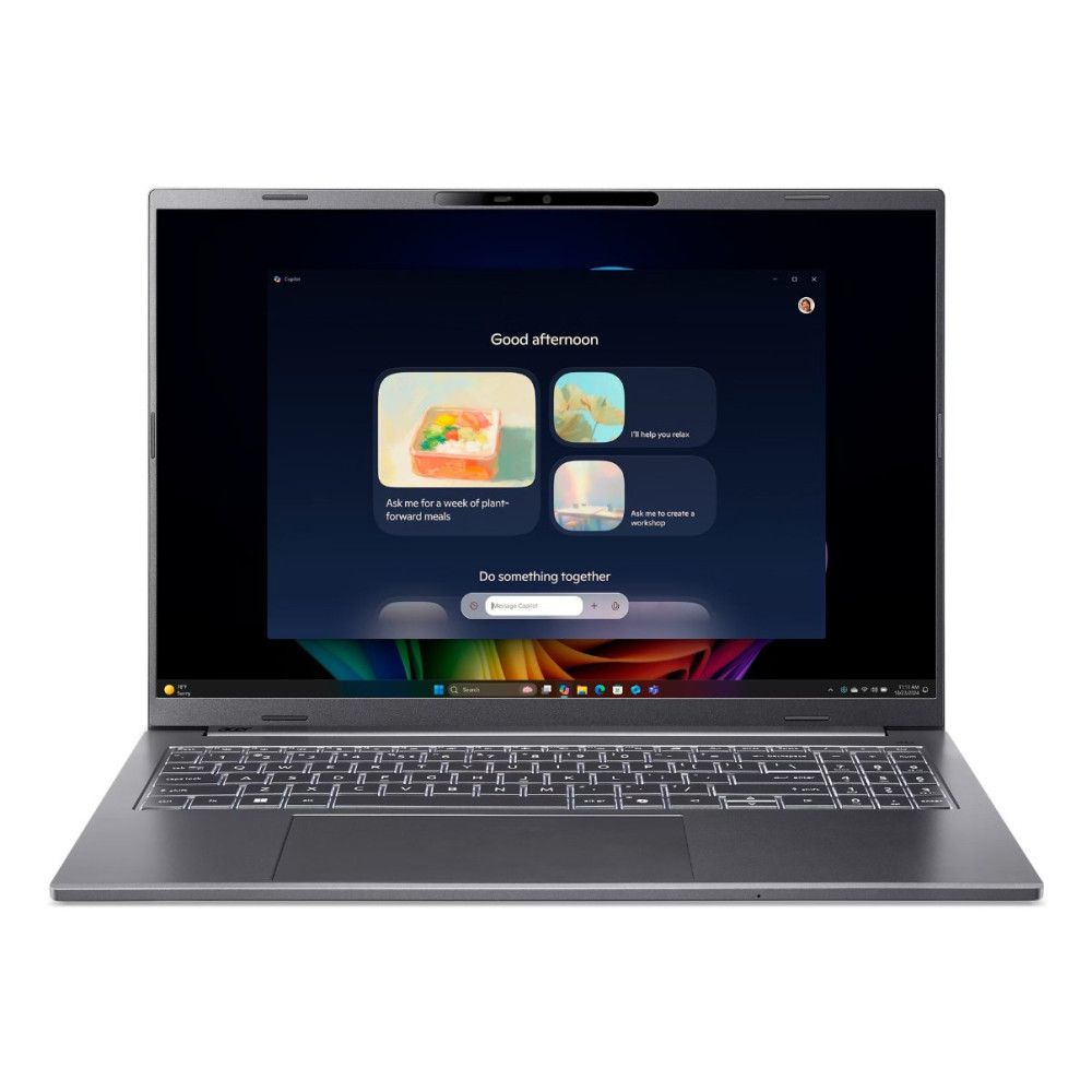 ACER ASPIRE 16 AI A16-52M-52G1 COPILOT+ PC 16" OLED INTEL CORE ULTRA 5 226V RAM 16GB-SSD 512GB NVMe-INTEL ARC GRAPHICS-WI-FI 7-W