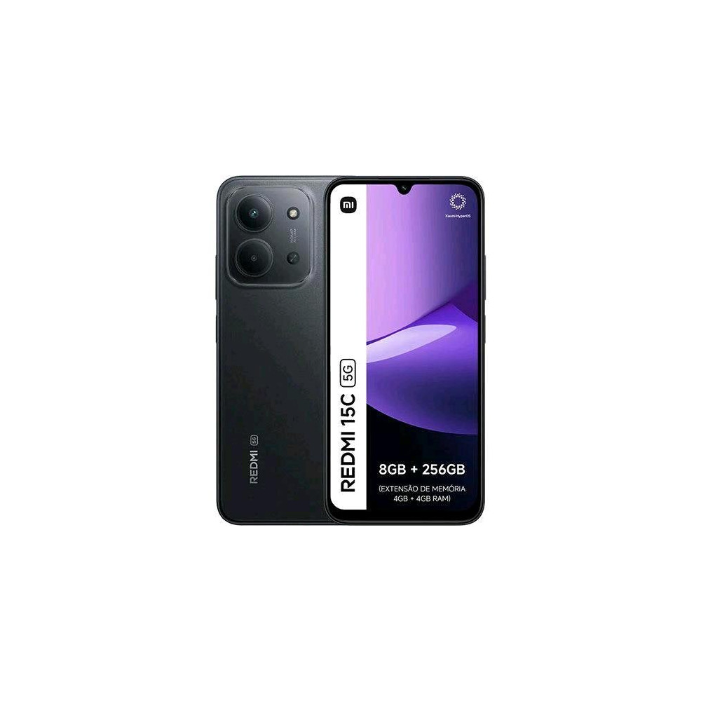 XIAOMI REDMi 15C 5G DUAL SIM 6.9" OCTA CORE 256GB RAM 4GB 5G EUROPA MIDNIGHT BLACK