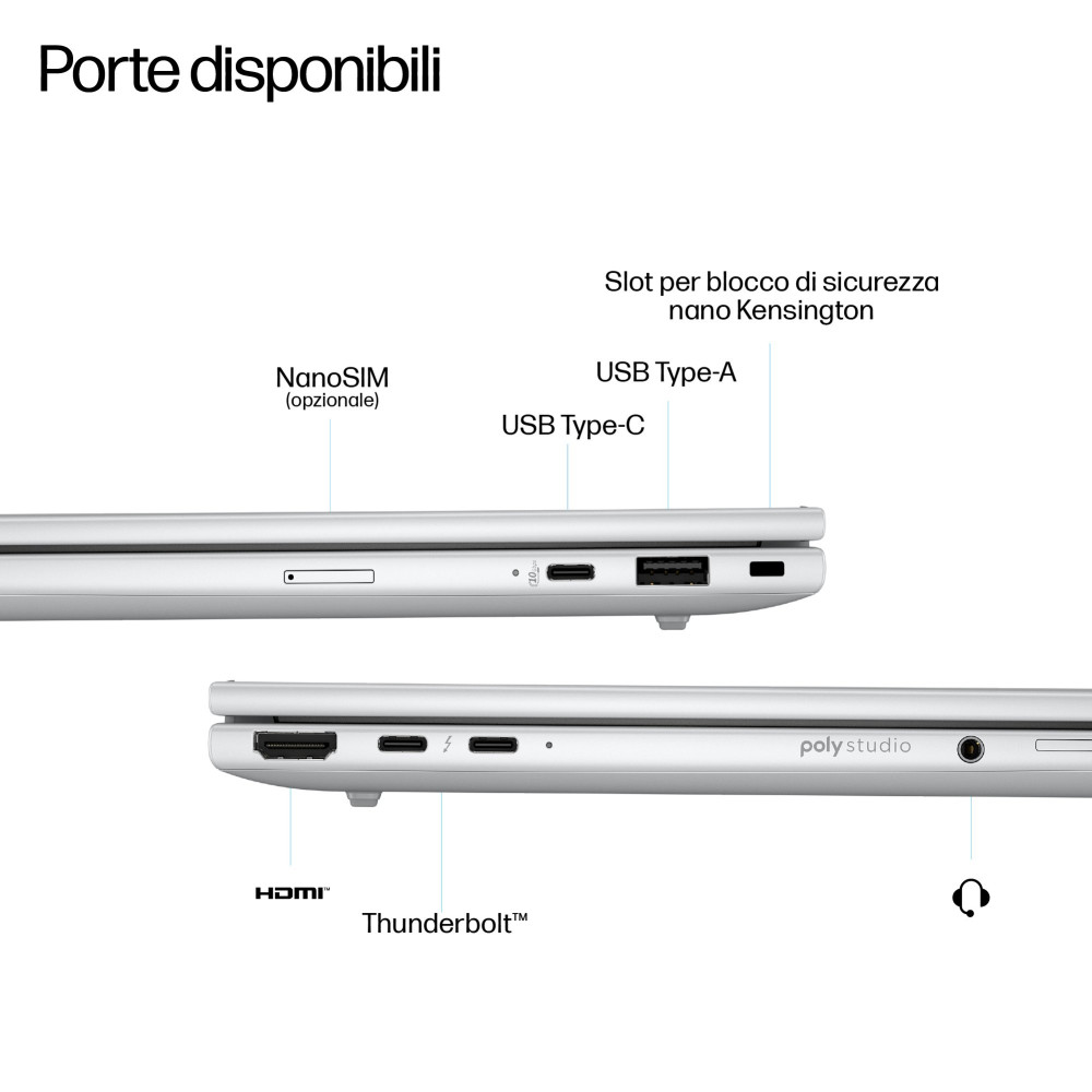 HP ELITEBOOK 8 G1i AI 5G 16" WUXGA INTEL CORE ULTRA 5 226V RAM 16GB-SSD 512GB NVMe-INTEL ARC GRAPHICS 130V-5G LTE + WI-FI 7-WIN 