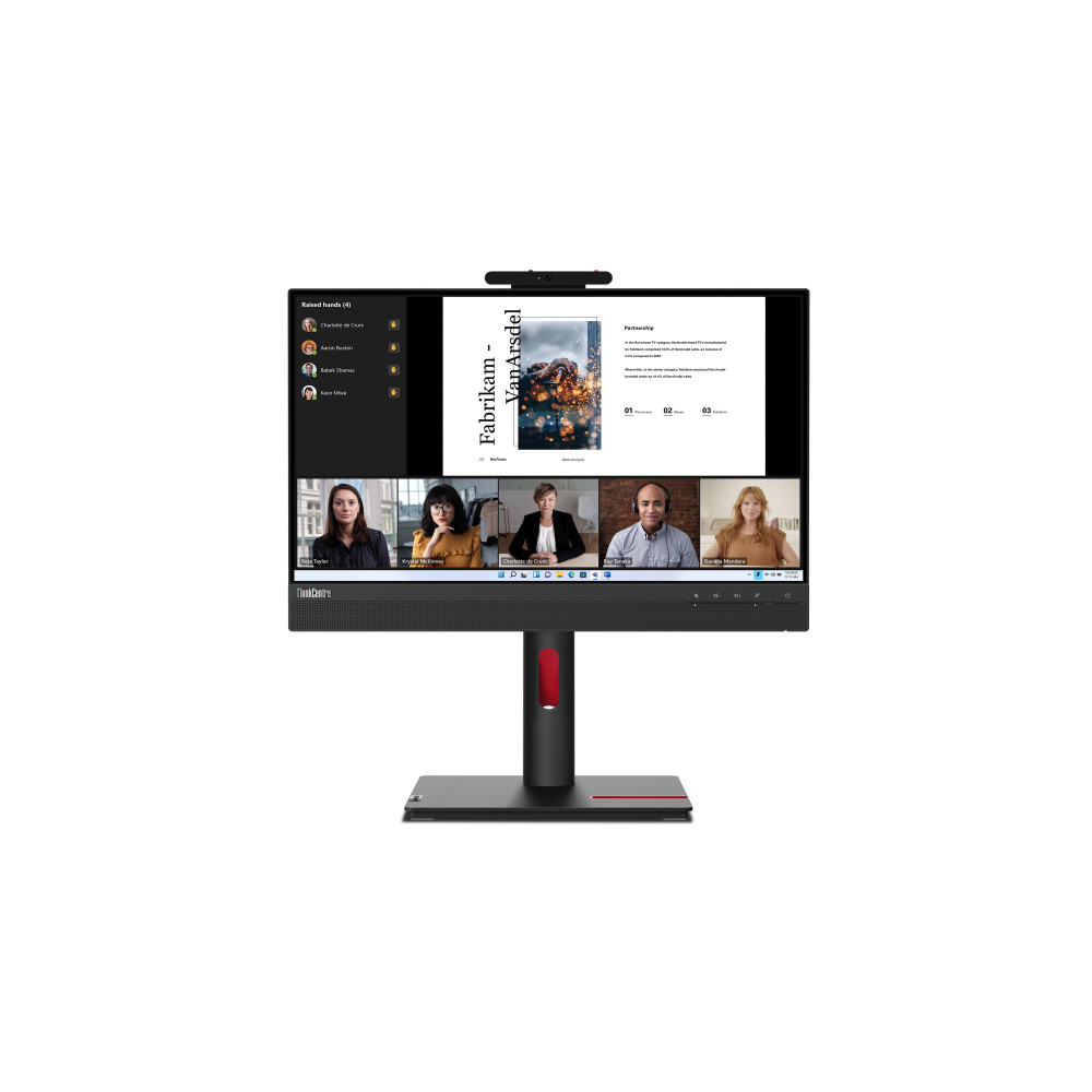 Lenovo ThinkCentre Tiny-In-One 22 Gen 5 LED display 54,6 cm (21.5") 1920 x 1080 Pixel Full HD Touch screen Nero