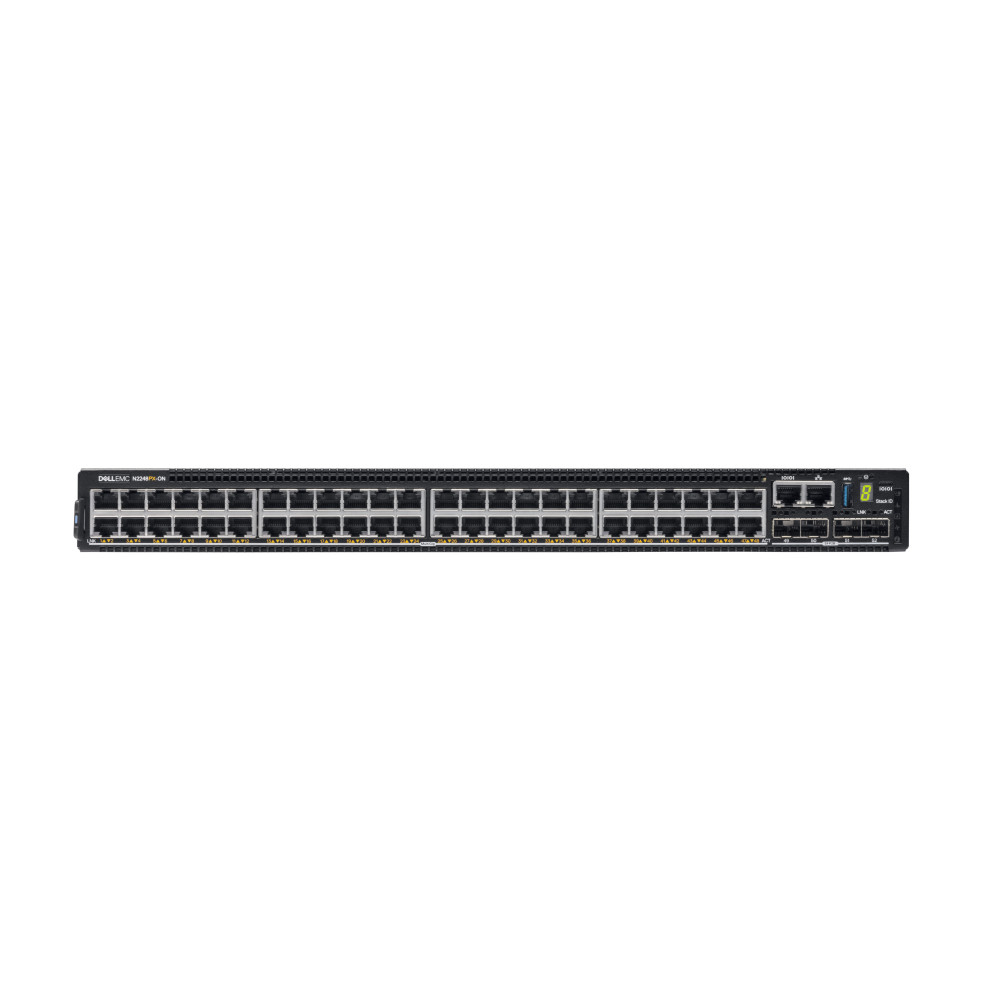 DELL N-Series N2248PX-ON Gestito L3 Gigabit Ethernet (10/100/1000) Supporto Power over Ethernet (PoE) 1U Nero