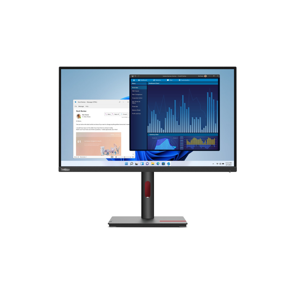 Lenovo ThinkVision T27p-30 LED display 68,6 cm (27") 3840 x 2160 Pixel 4K Ultra HD Nero Lenovo ThinkVision T27p-30 LED display 68,6 cm (27") 3840 x 2160 Pixel 4K Ultra HD Nero
