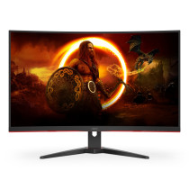 AOC G2 C32G2ZE/BK Monitor PC 80 cm (31.5") 1920 x 1080 Pixel Full HD LED Nero, Rosso