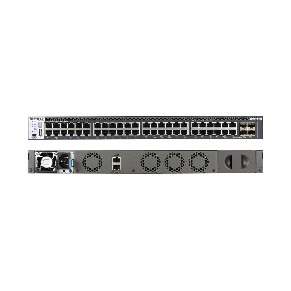 NETGEAR M4300-48X/US/EME Gestito 10G Ethernet (100/1000/10000) 1U Grigio NETGEAR M4300-48X/US/EME Gestito 10G Ethernet (100/1000/10000) 1U Grigio