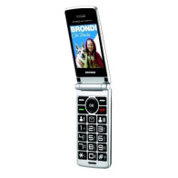 BRONDI AMICO SINCERO+ DUAL SIM 2.4" CLAMSHELL SENIOR PHONE TASTI GRANDI RETROILLUMINATI TASTO SOS VOLUME AUMENTATO ITALIA GREY