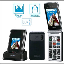BRONDI AMICO SUPER TV DUAL SIM 4G 2.8" CLAMSHELL PER ANZIANI FLI ATTIVO TASTO SOS CONTROLLO REMOTO PER LA GESTIONE A DISTANZA DE