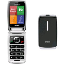 BRONDI CONTENDER DUAL SIM 3" EASY PHONE CLAMSHELL TASTI SELEZIONE RAPIDA NERO/SILVER